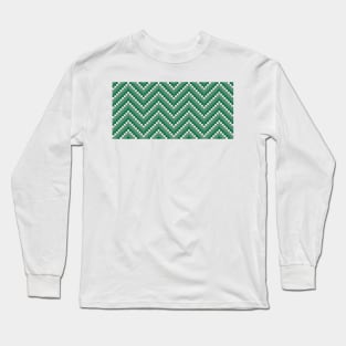 Haus Pixel Chevrons - Sly Long Sleeve T-Shirt